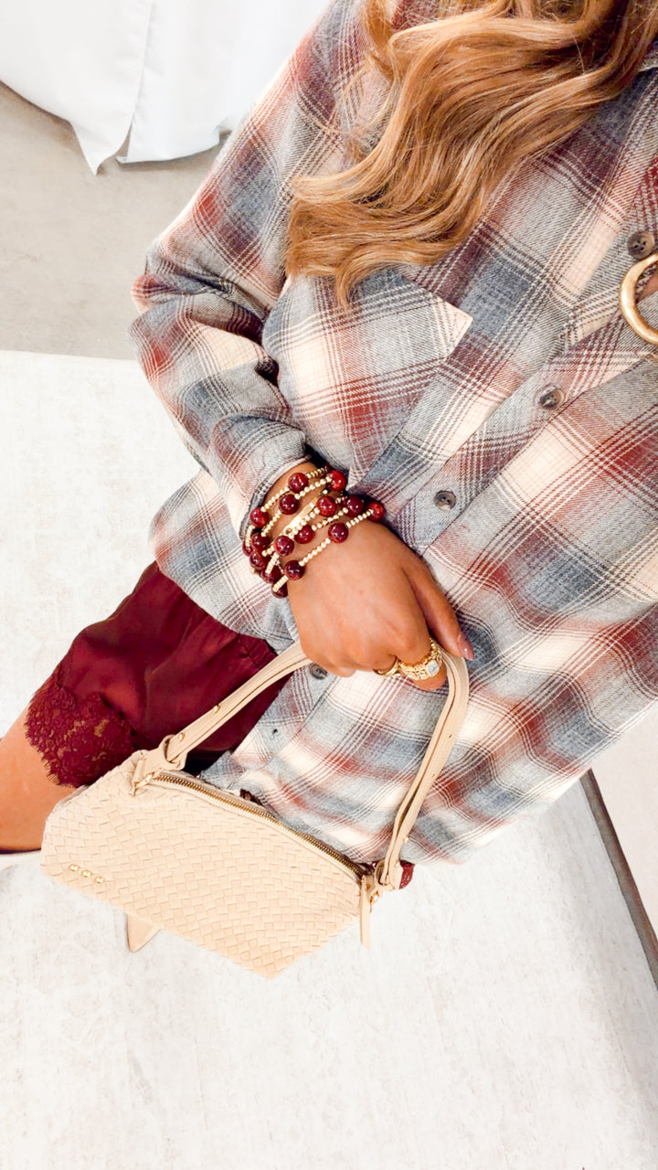 The Arden Plaid Top
