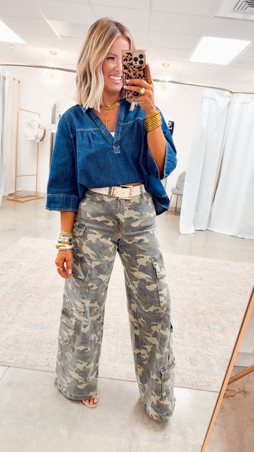 Denim Solace Top