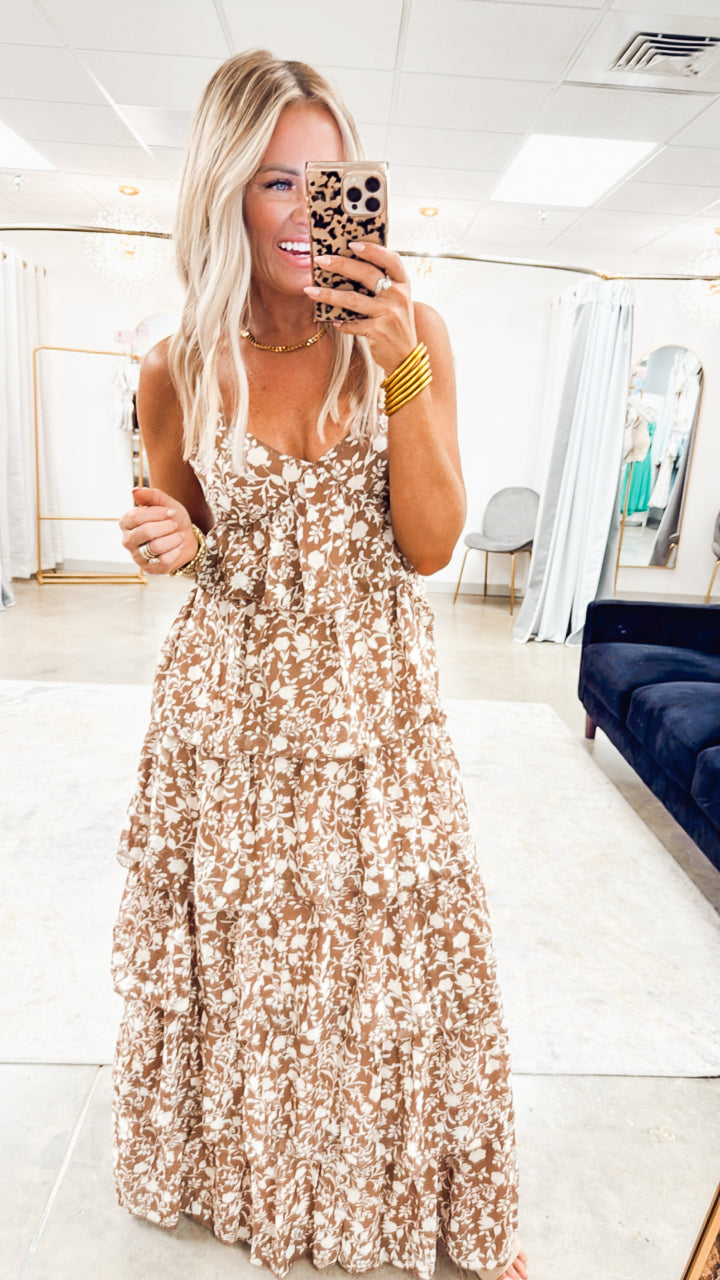 The Bare Tiered Maxi Dress
