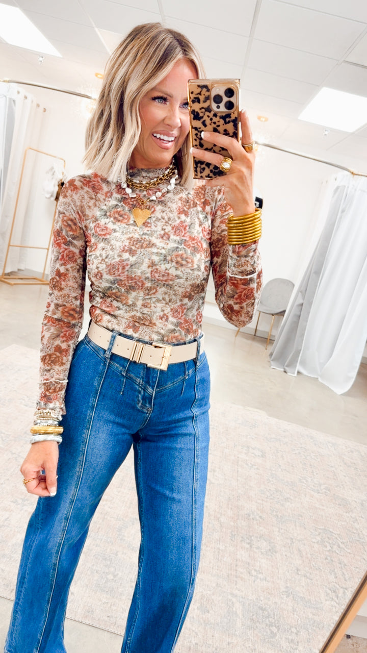 Lucy High Rise Wide Leg Jean-Dark