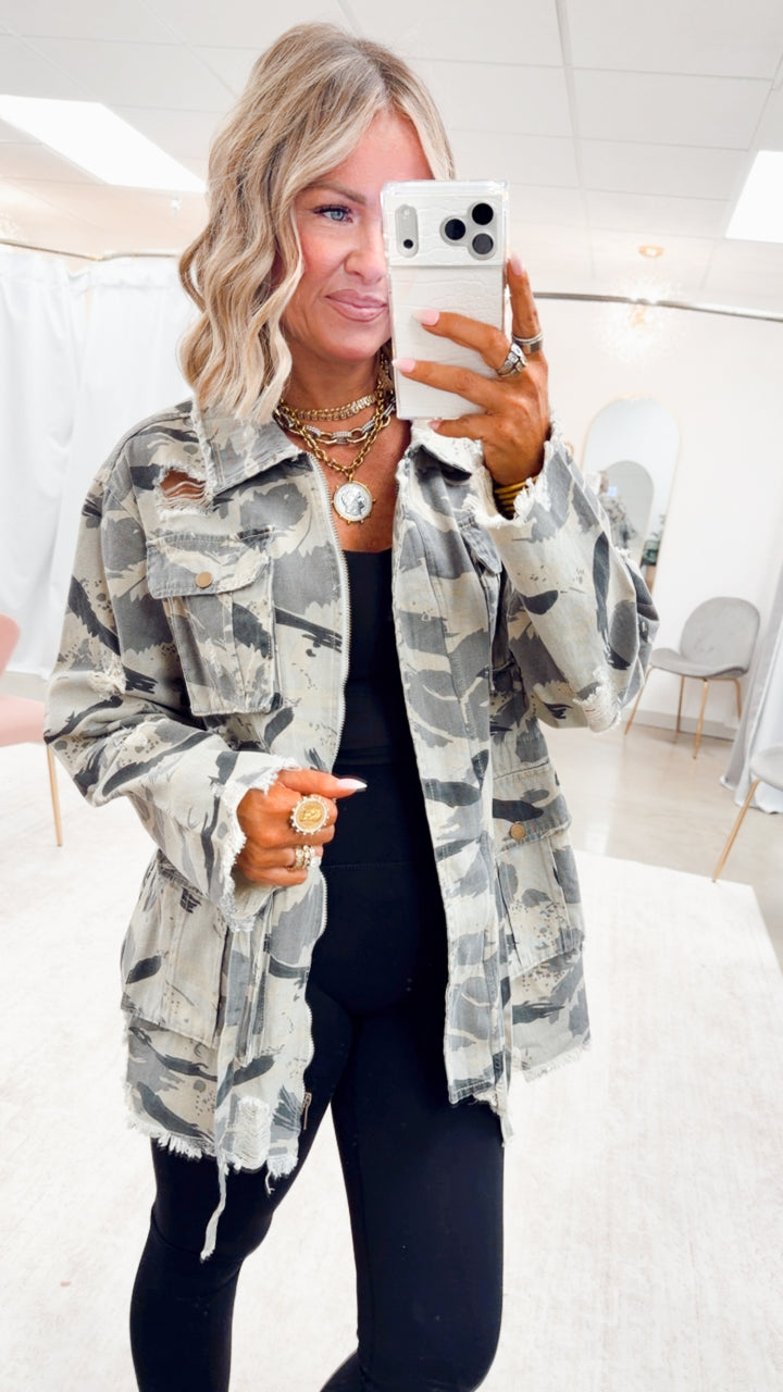 The Sweet Camo Twill Jacket