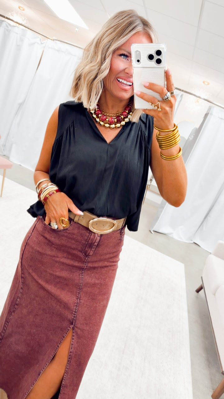 The Perfectly Poised Top-Black