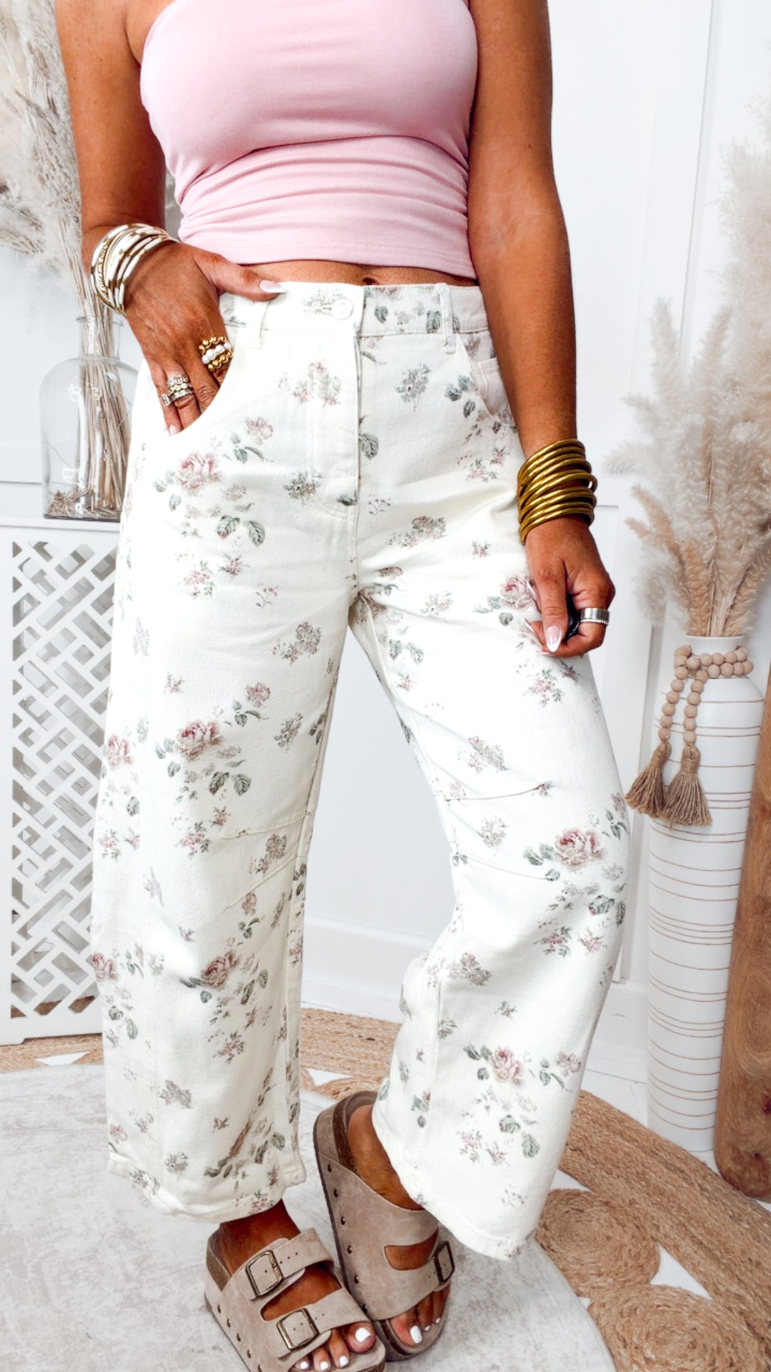 The Botanical Barrel Jean