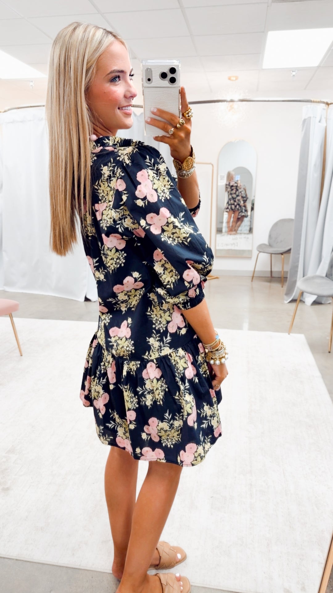The Pretty in Petals Mini Dress