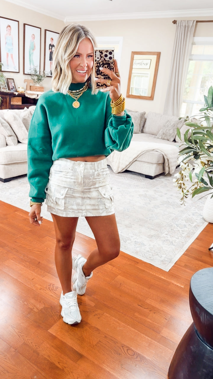 The Evergreen Cozy Mock Neck