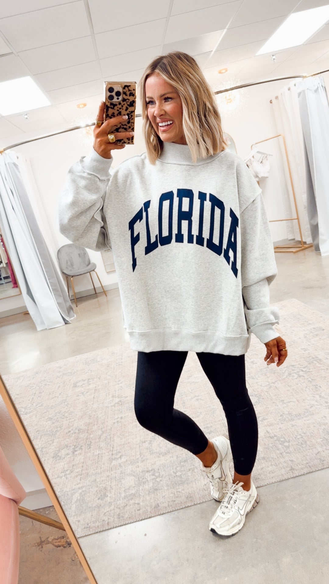 Florida Reversible Mock Neck Sweatshirt