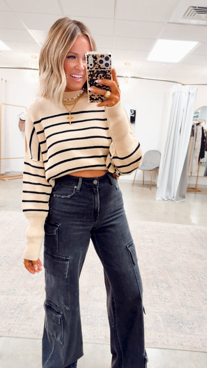 Elsie Mock Neck Sweater