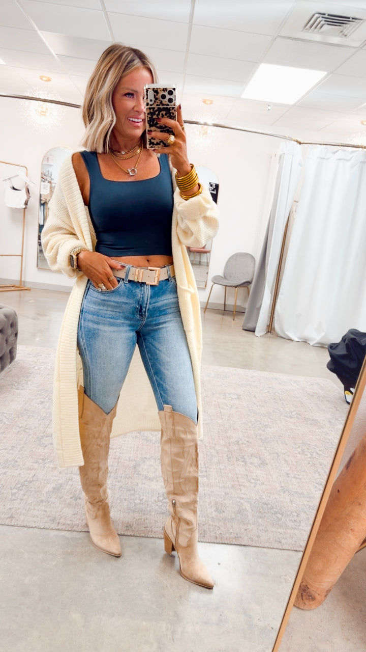 Lumi Sweater Cardigan-Cream