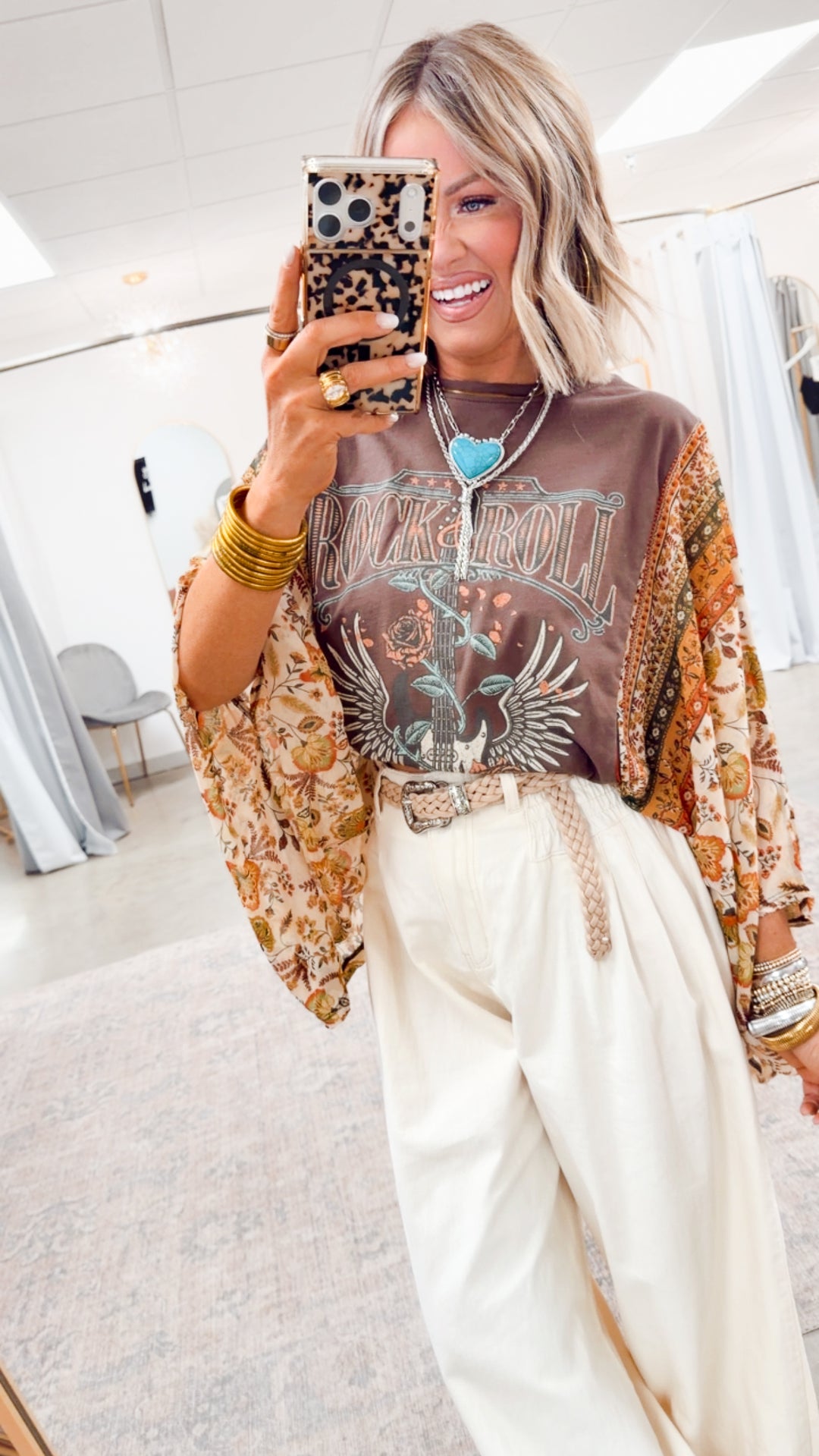 Vintage Swirl Western Buckle Belt