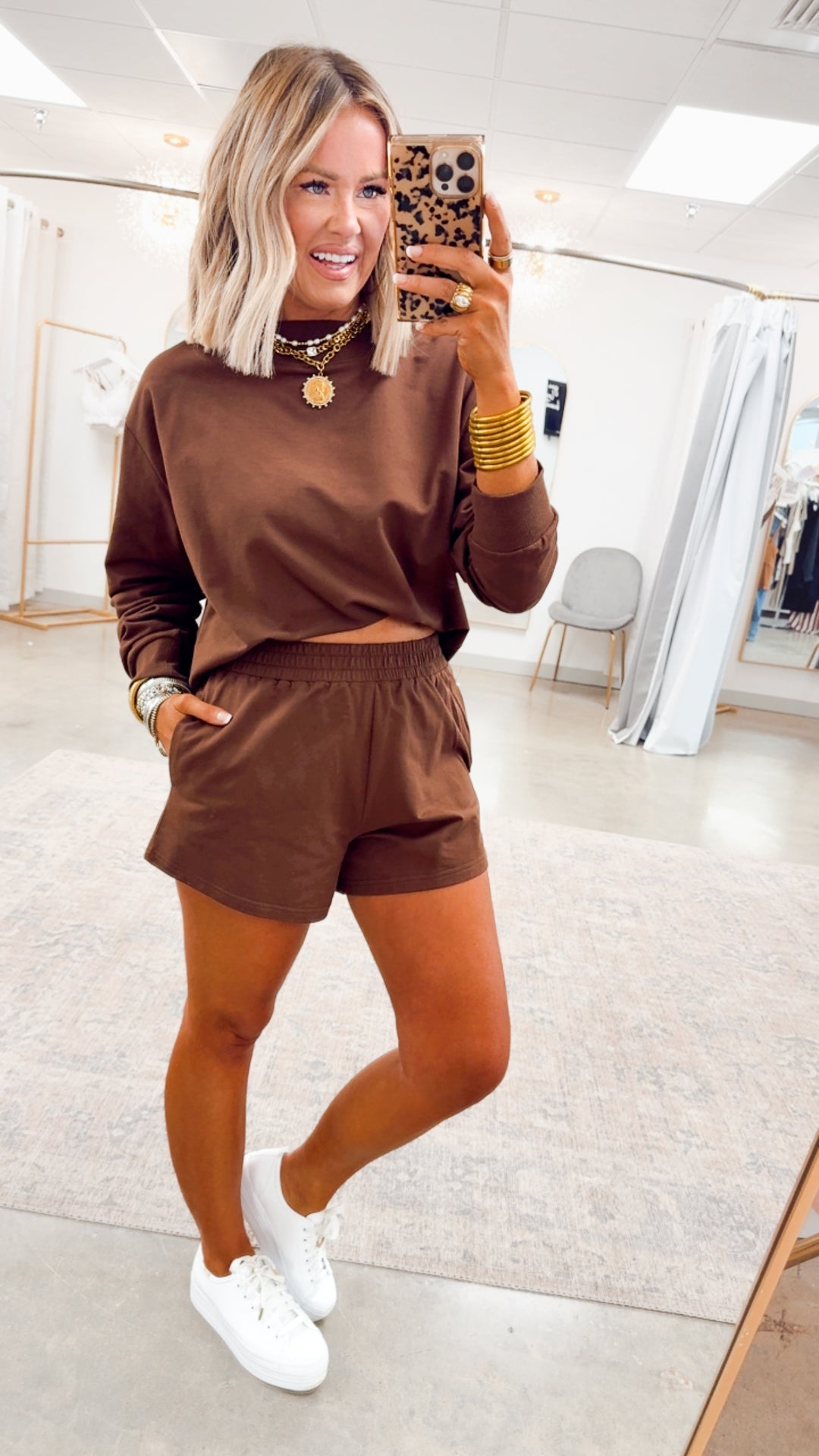 Hollis Two-Piece Set-Chocolate