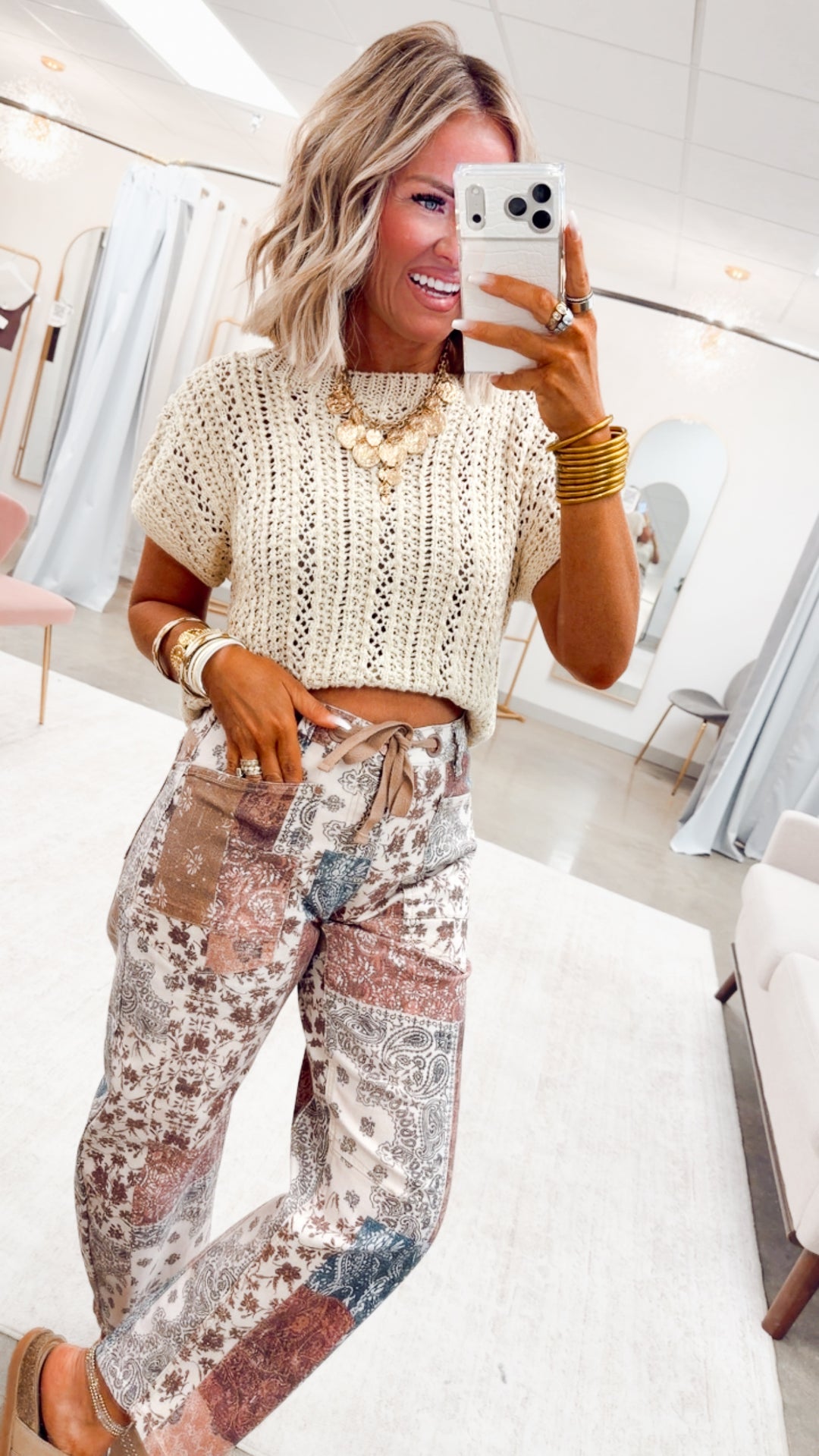 The Rustic Paisley Barrel Jean