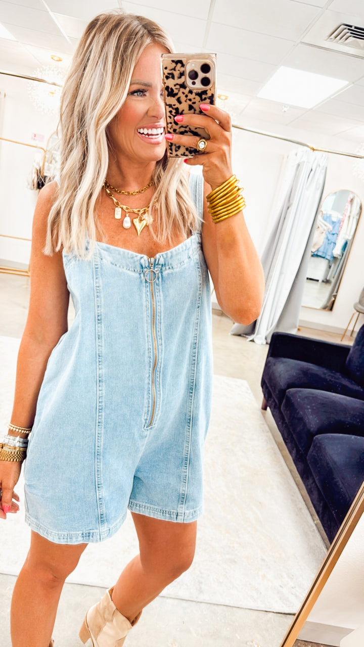 Phoenix Front Zip Romper