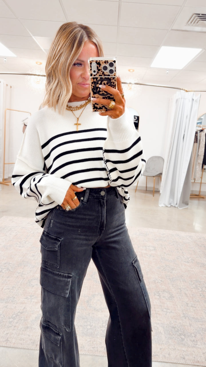 The Ivory Stripe Pullover