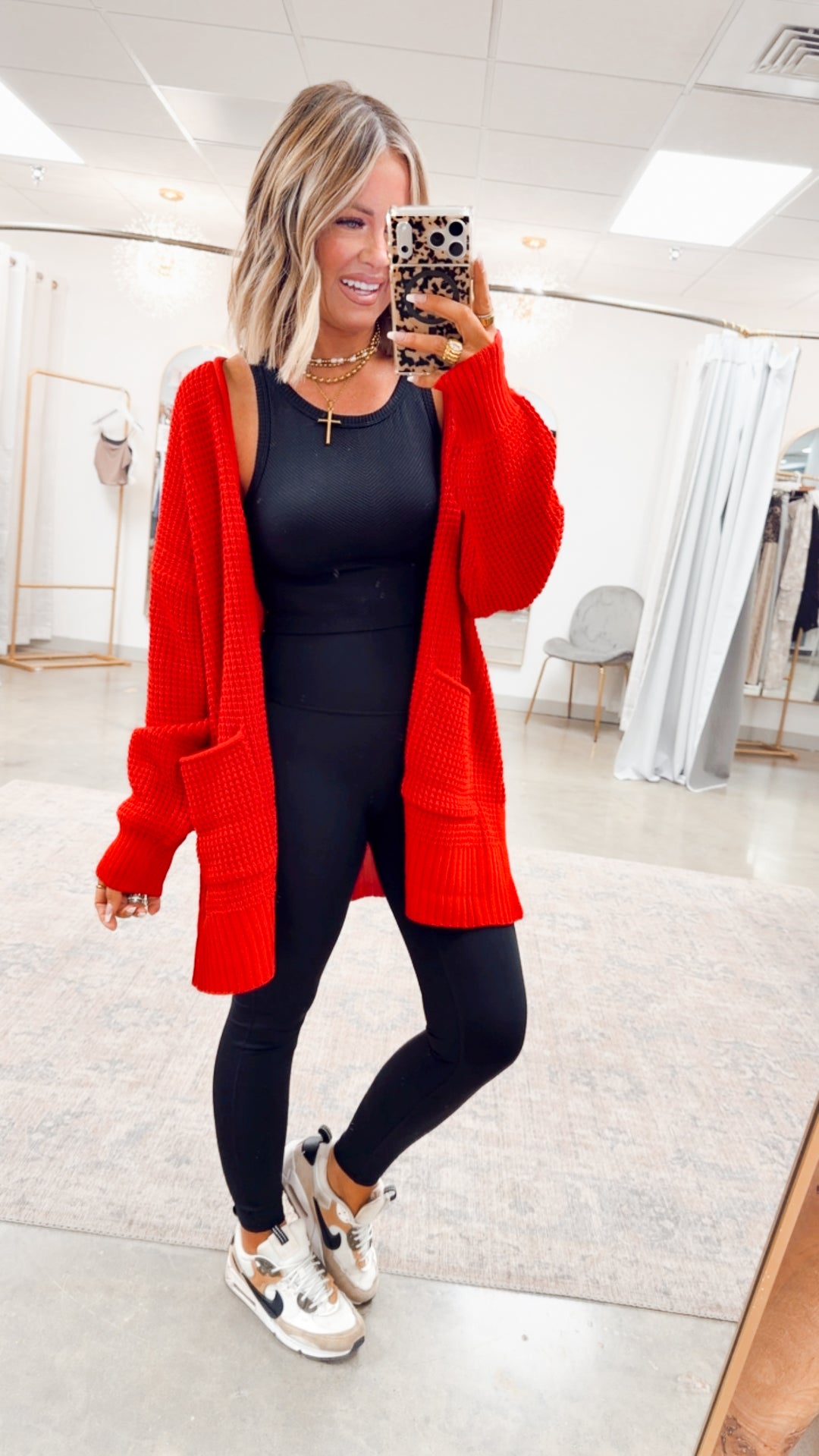 Ruby Waffle Weave Cardigan