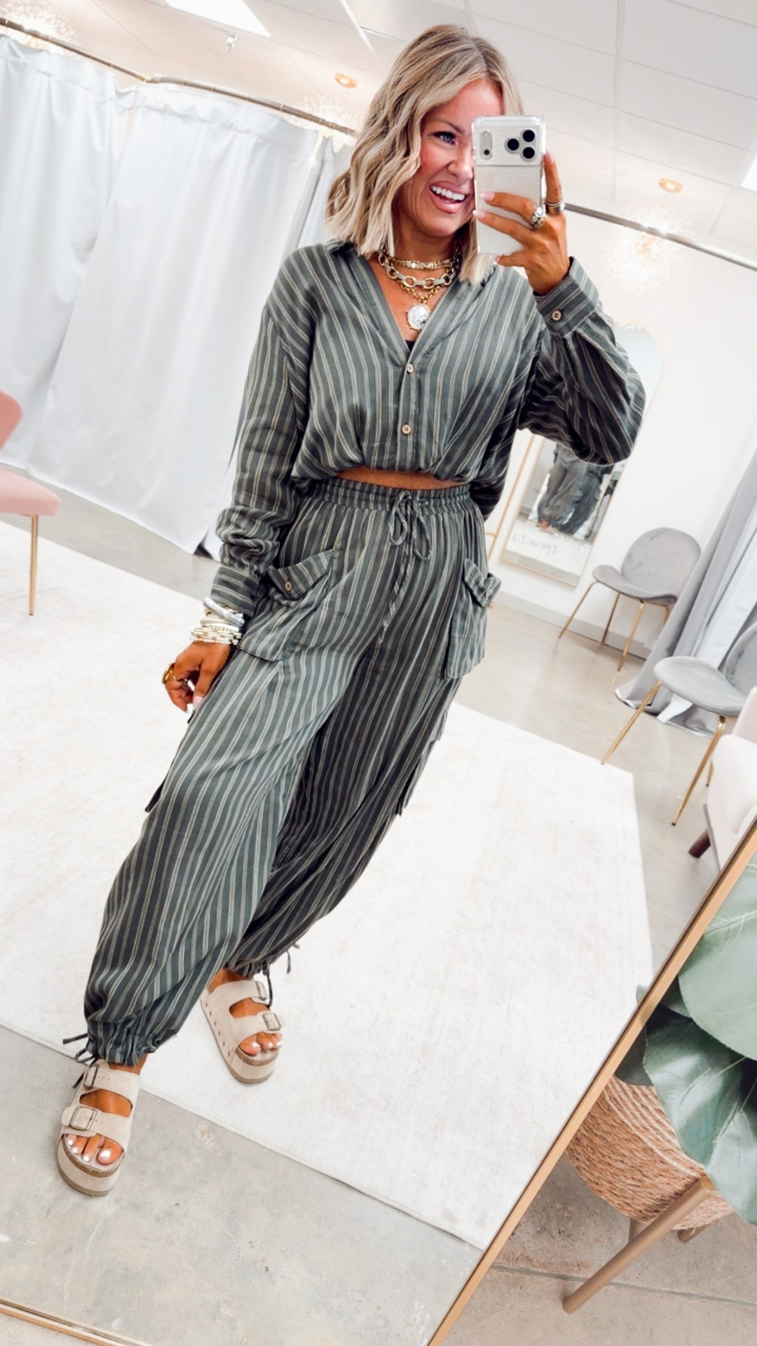 The Verity Cargo Pants Set