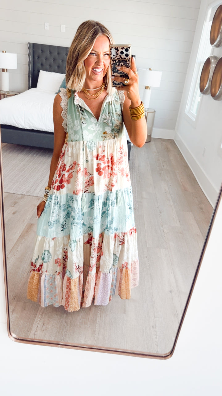Patchwork Petal Dress