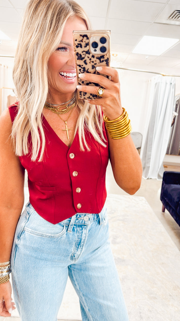 Kickoff Front Button Vest