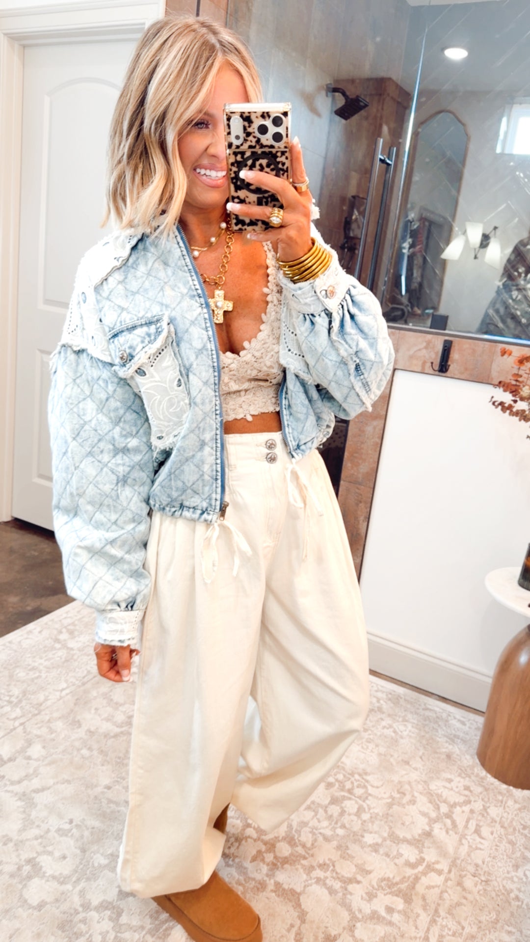 Wanderlace Bralette Top-Taupe