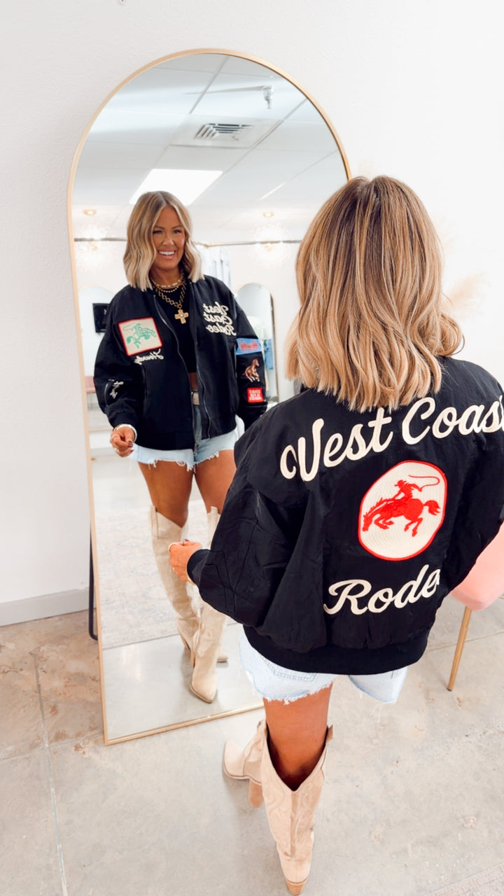 West League Bomber Jacket-Black