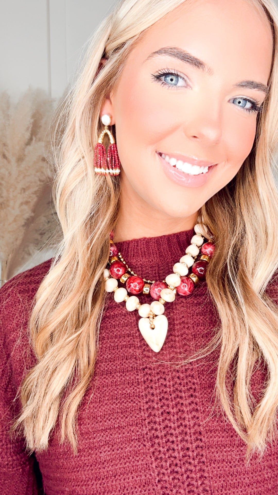 The Carson Ribbed Sweater-Burgundy