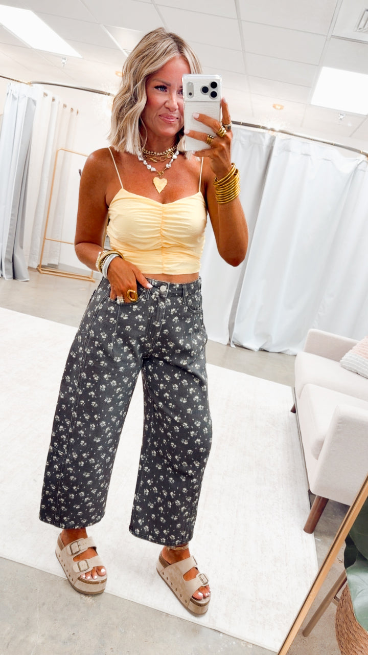 The Floral Barrel Jeans