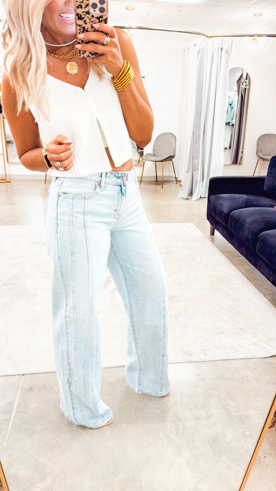 Logan Light Wash Dad Jeans