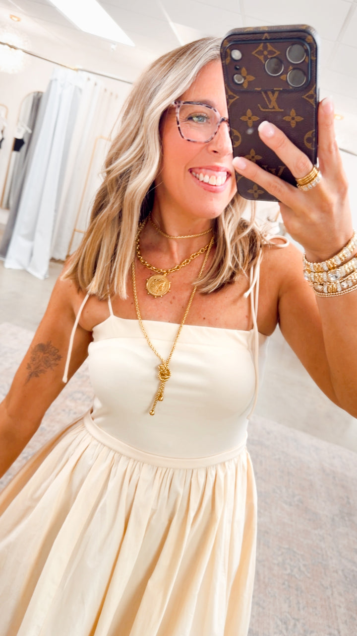The Emmeline Midi Dress-Buttermilk