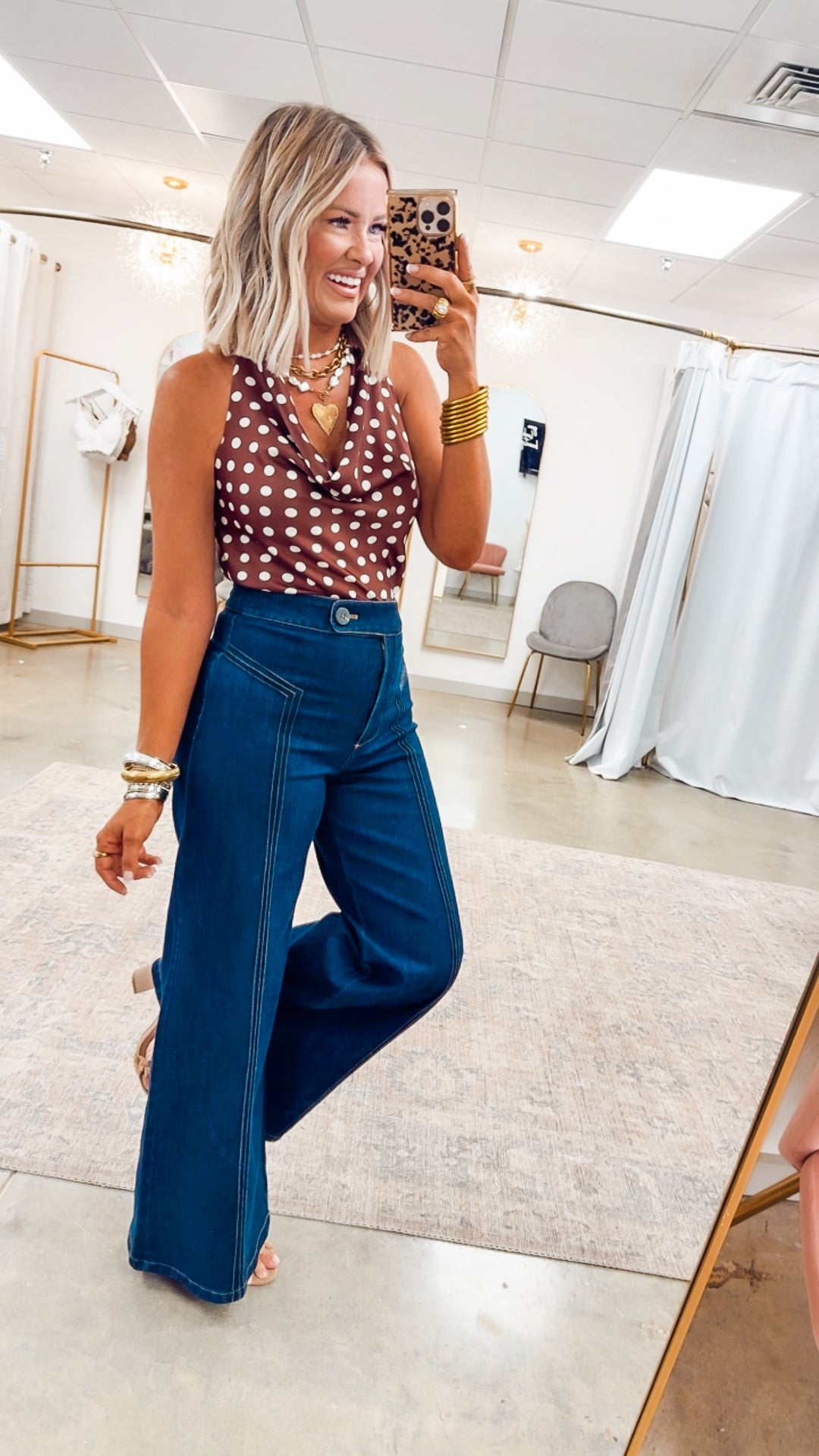 Katherine High Waisted Wide Leg Jean