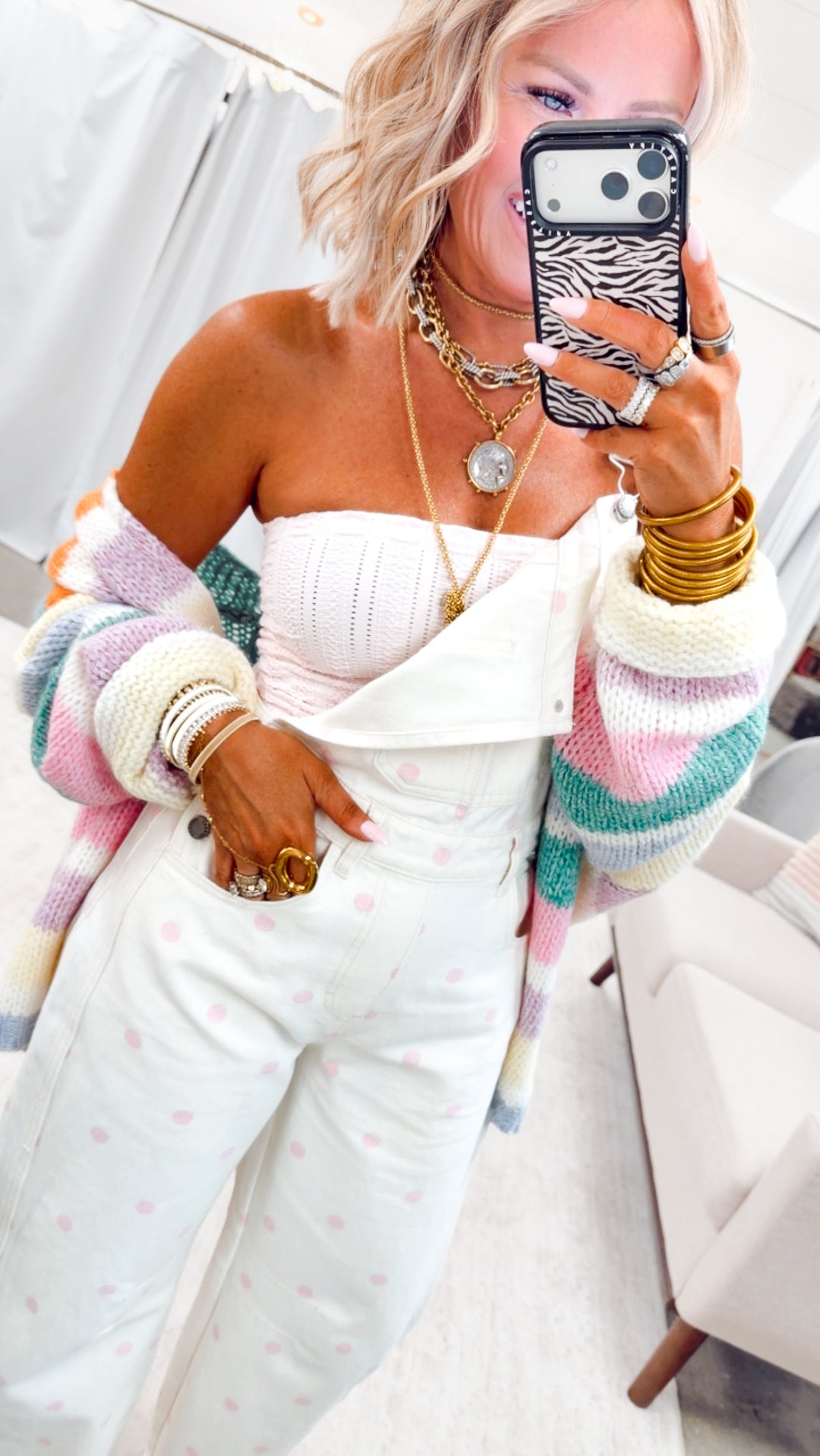 The Pretty in Polka Overalls