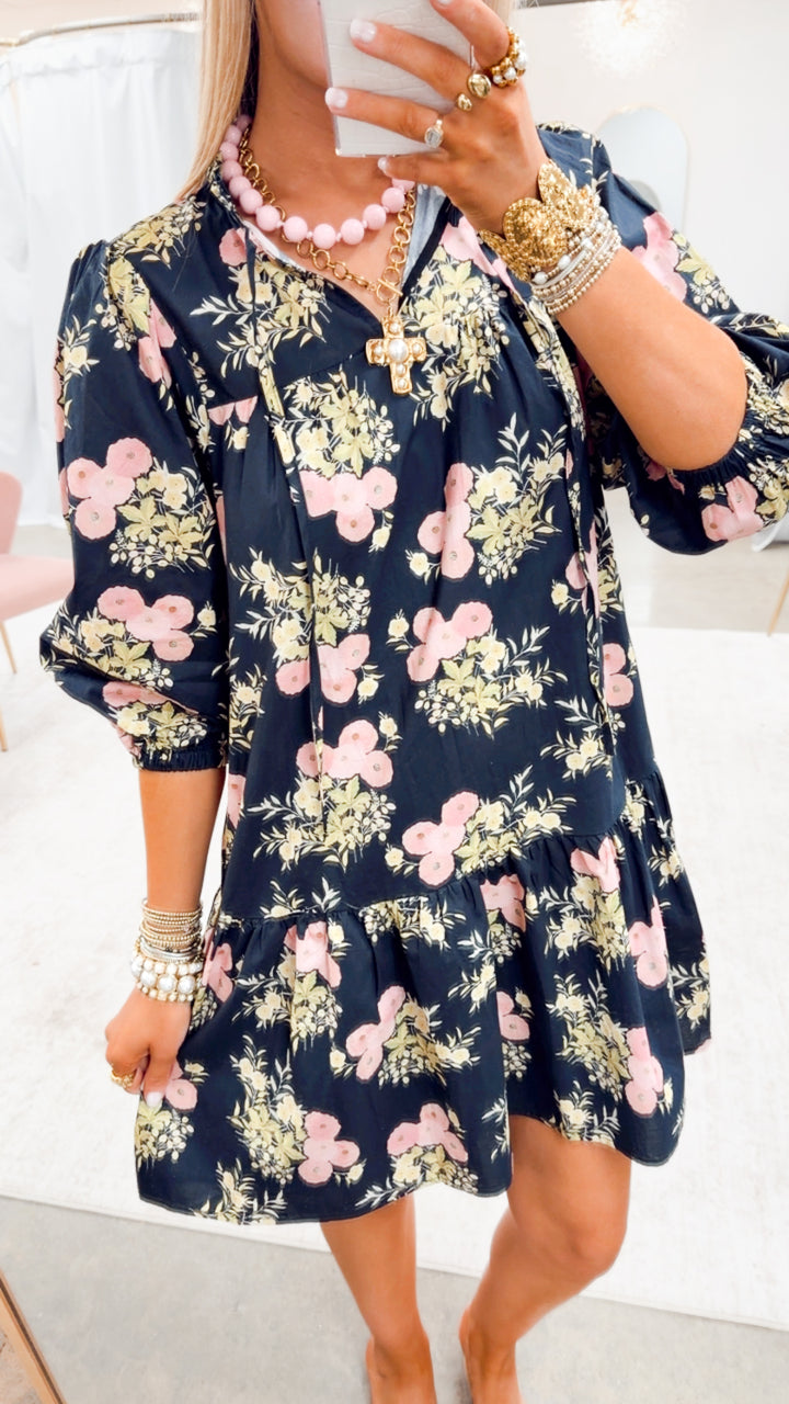 The Pretty in Petals Mini Dress