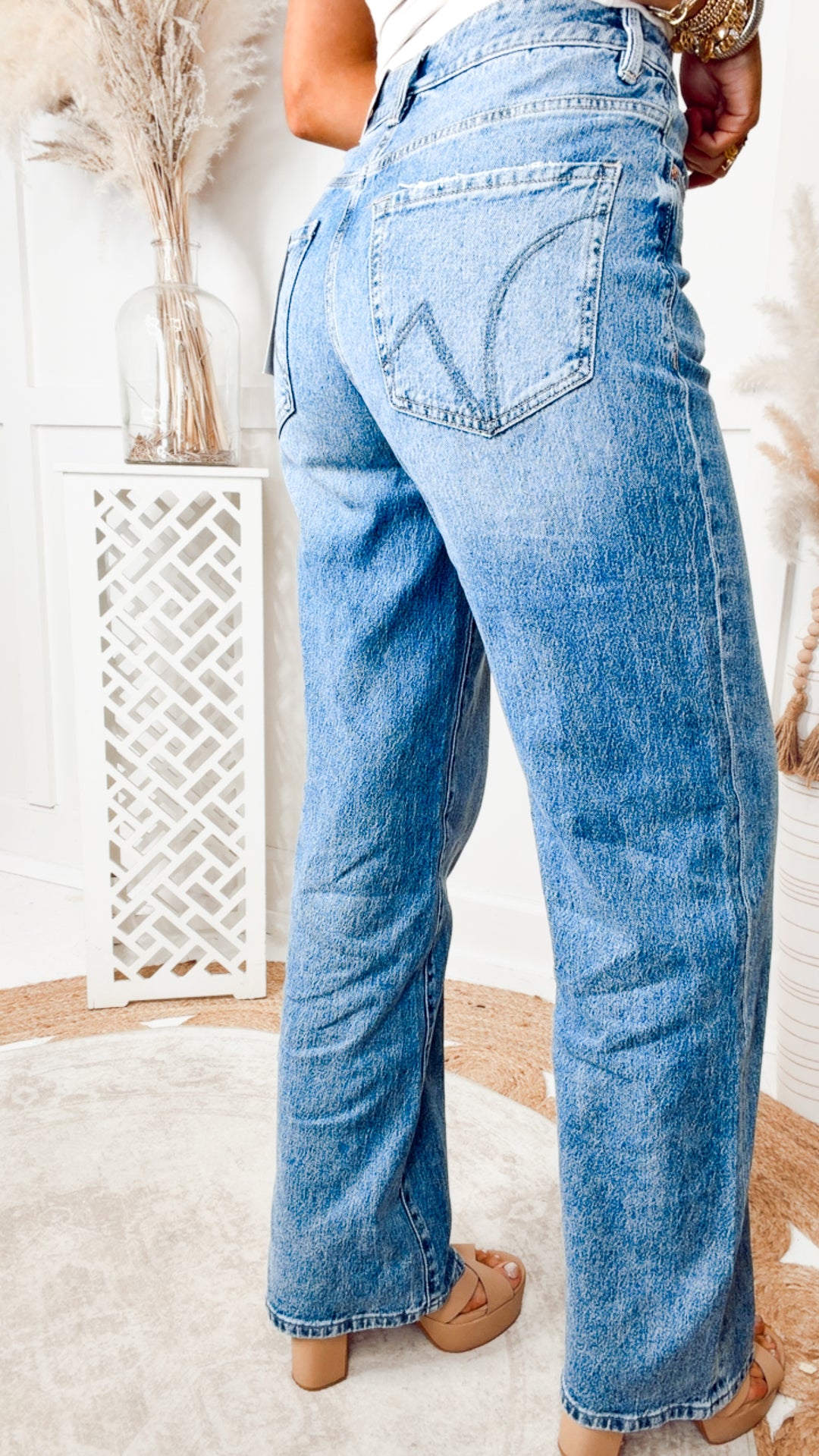 The Charis High Rise Wide Leg Jean