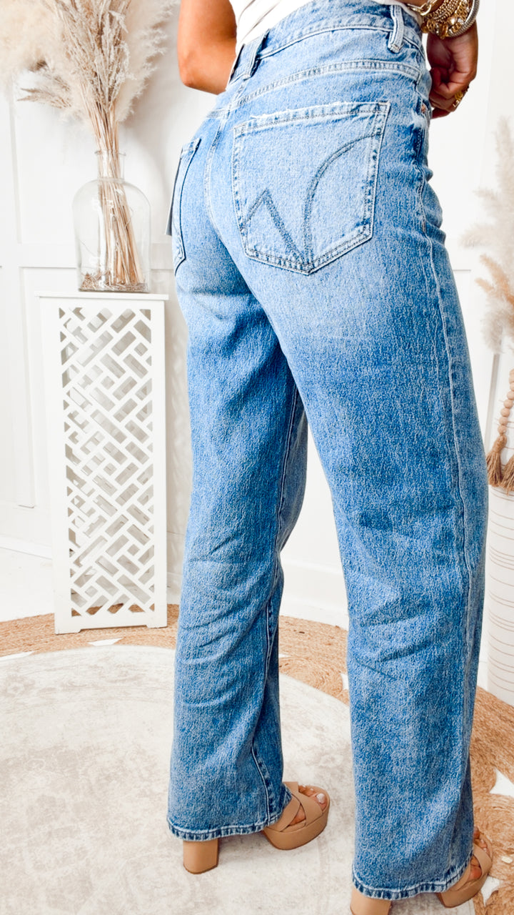 The Charis High Rise Wide Leg Jean