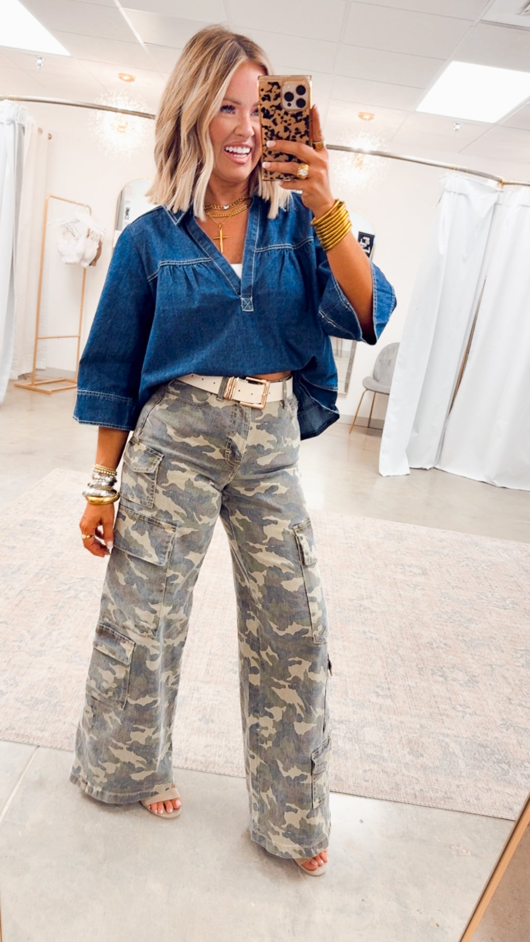 Denim Solace Top