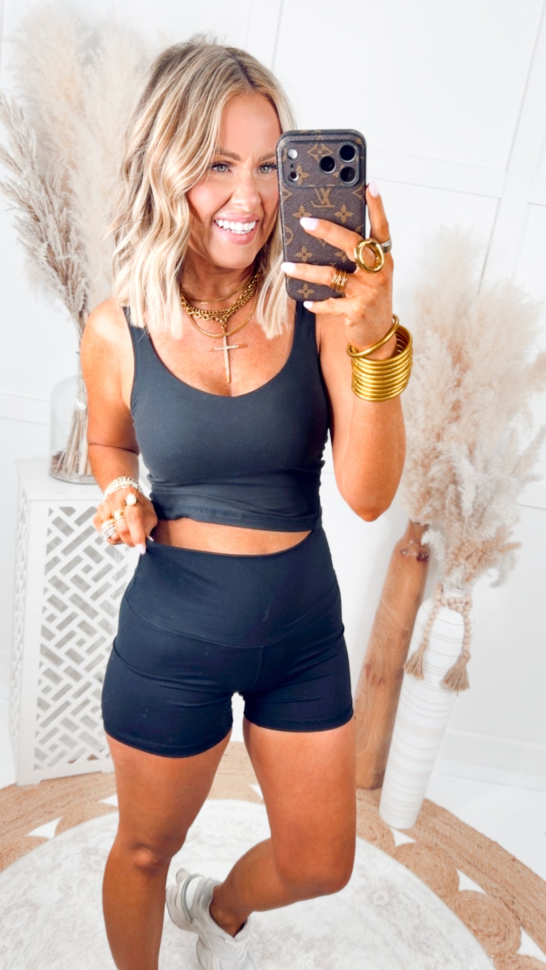 The Hot Shot Biker Shorts-Black