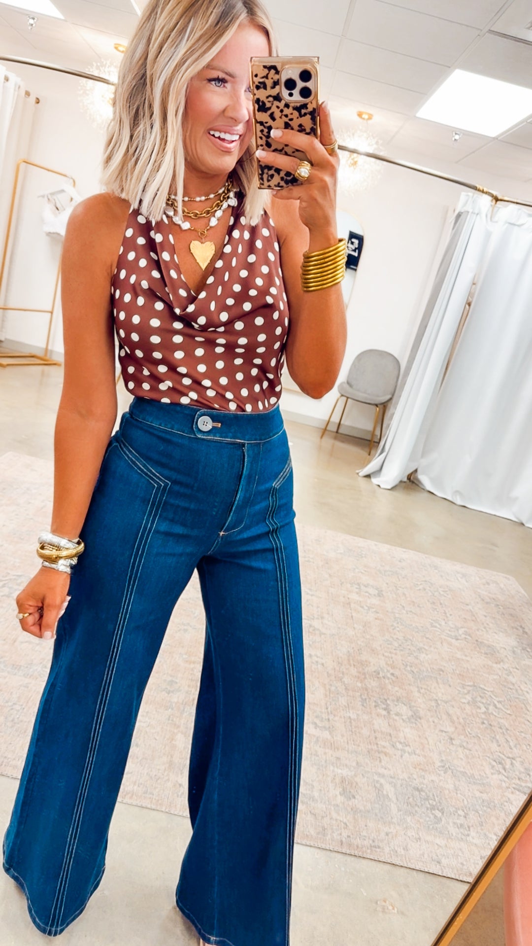 Katherine High Waisted Wide Leg Jean