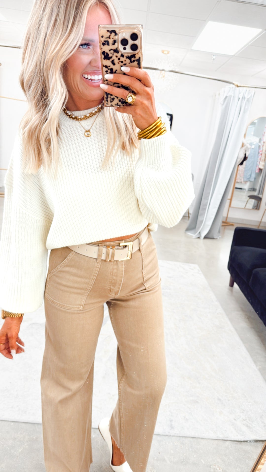 Cream Effortless Comfort Sweater