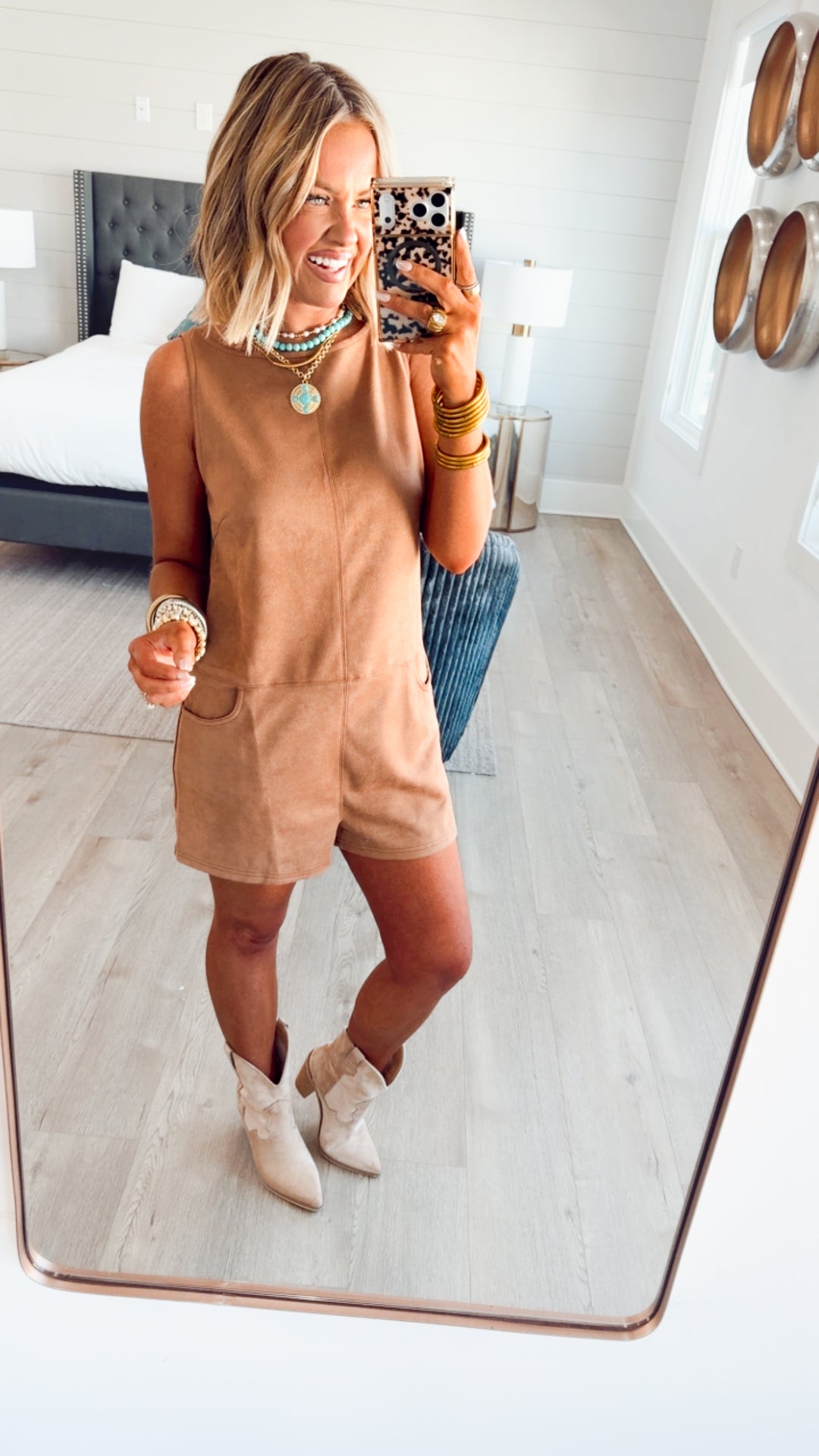 Autumn Suede Romper