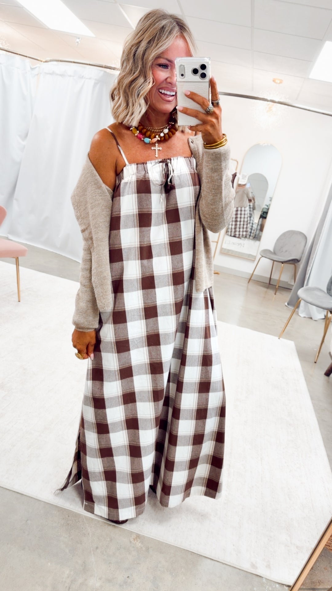 The Chic Prep Cardigan-Mocha