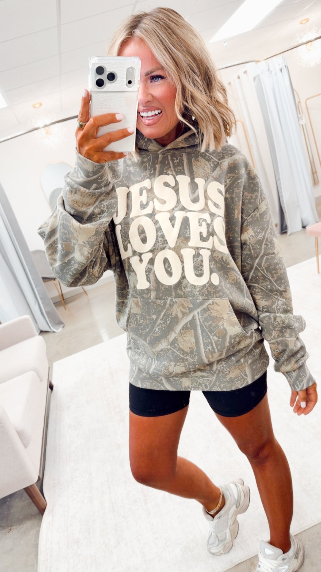 Jesus Loves You Camo Hoodie