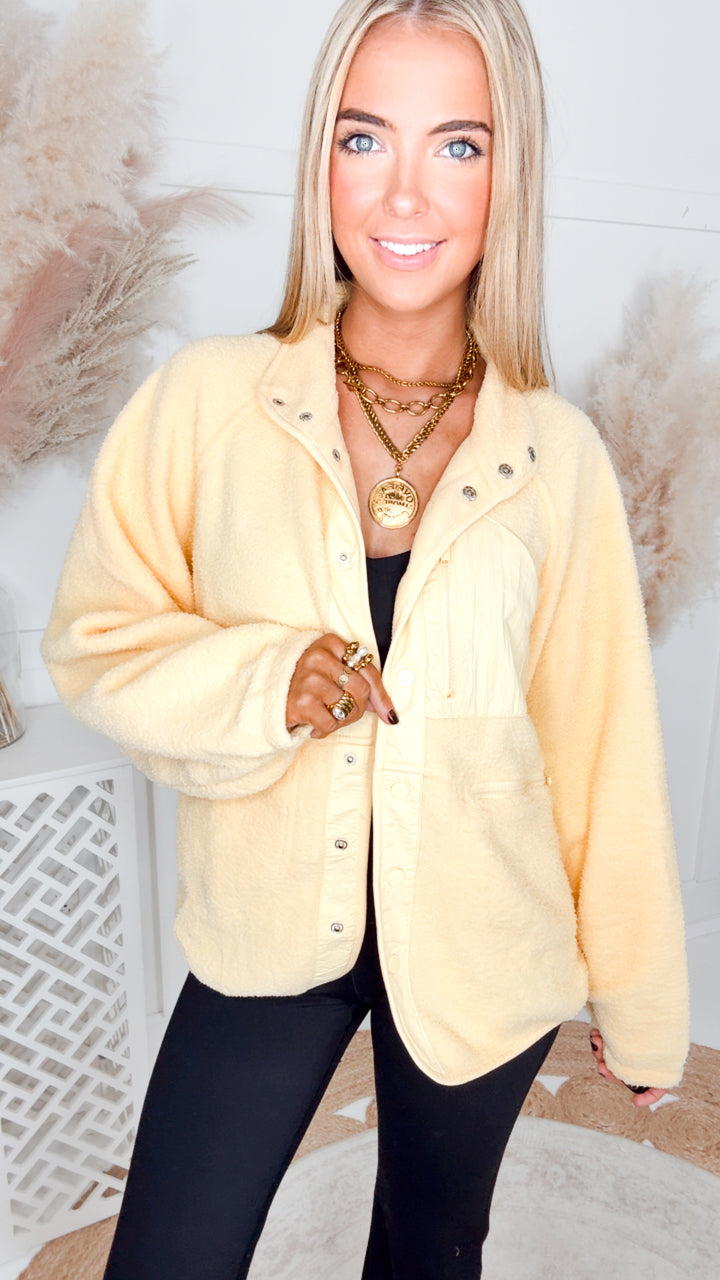 The Aspen Sherpa Jacket-Yellow