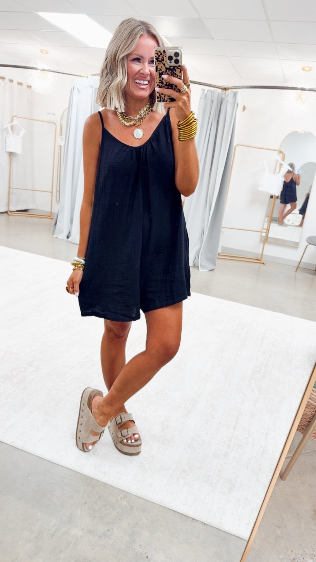 The Easy Days Romper-Black