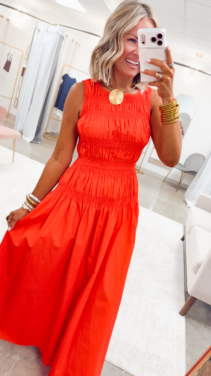 The Marisol Midi Dress-Poppy