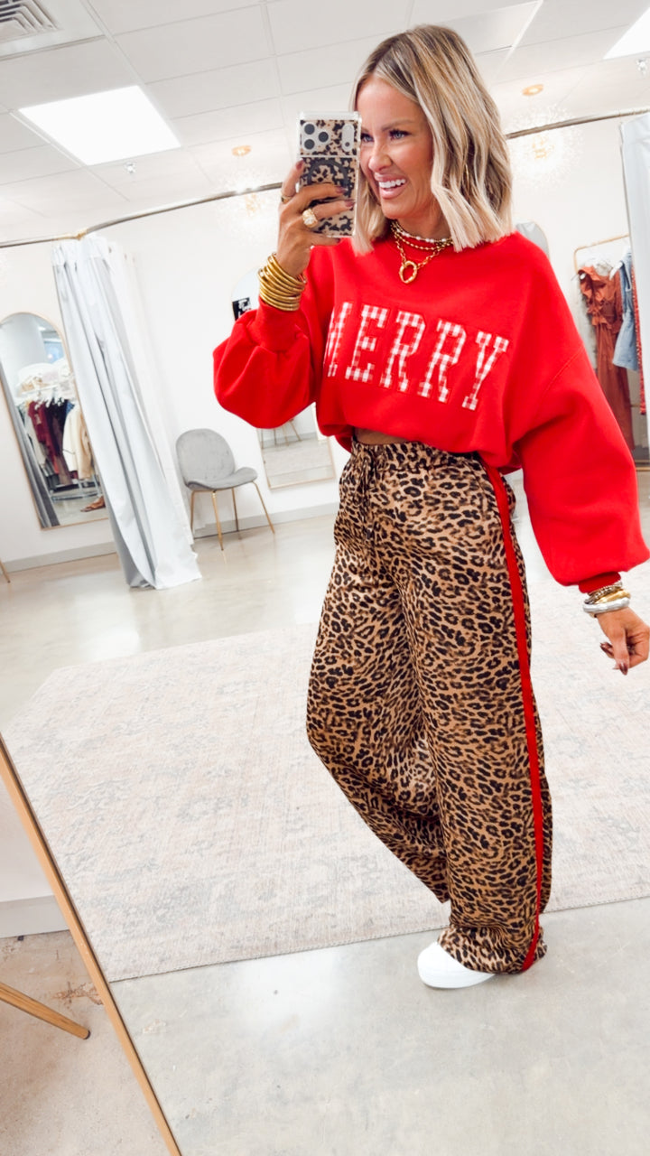 MERRY Sweatshirt-Red