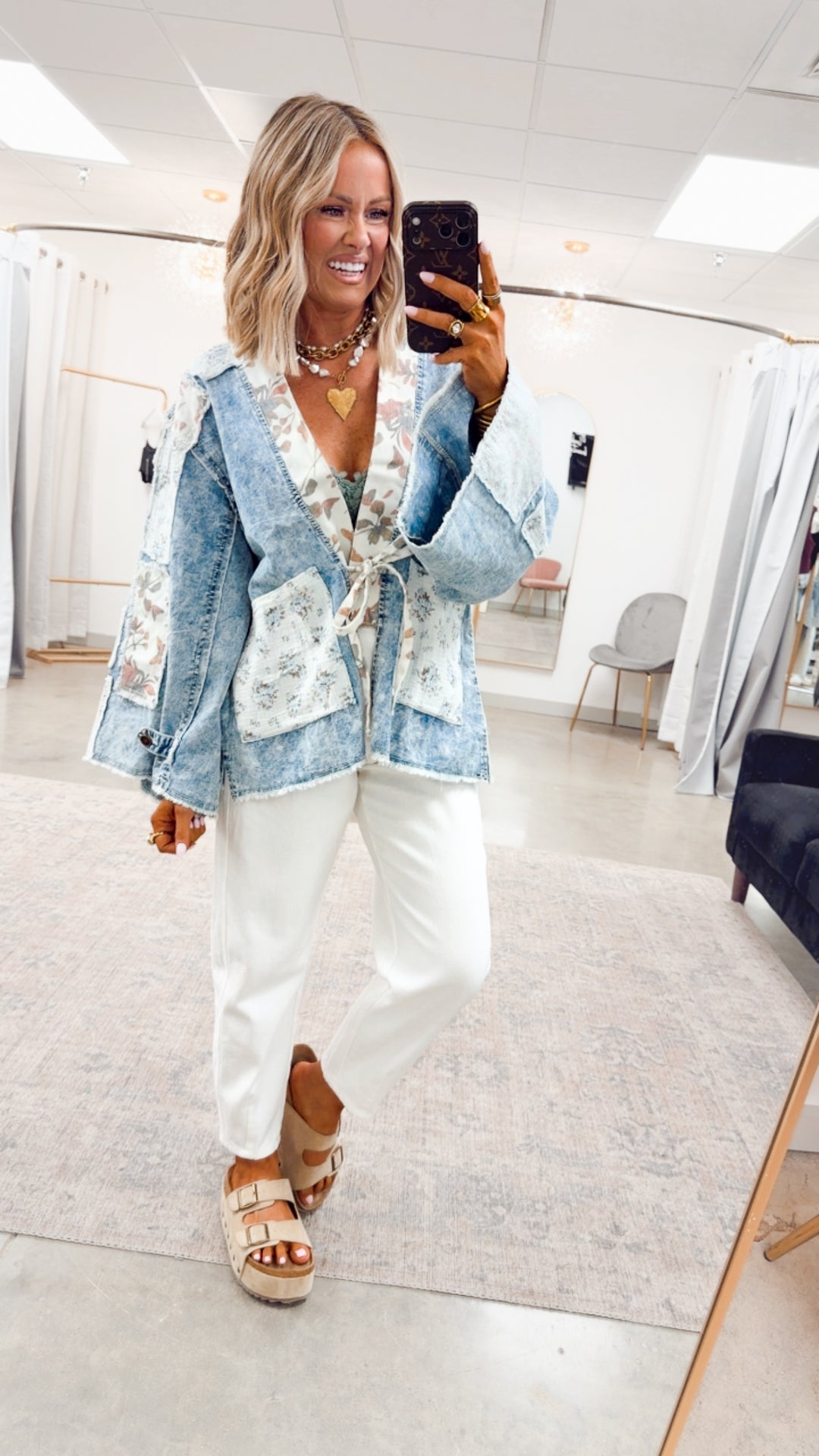 Indigo Bloom Cardigan