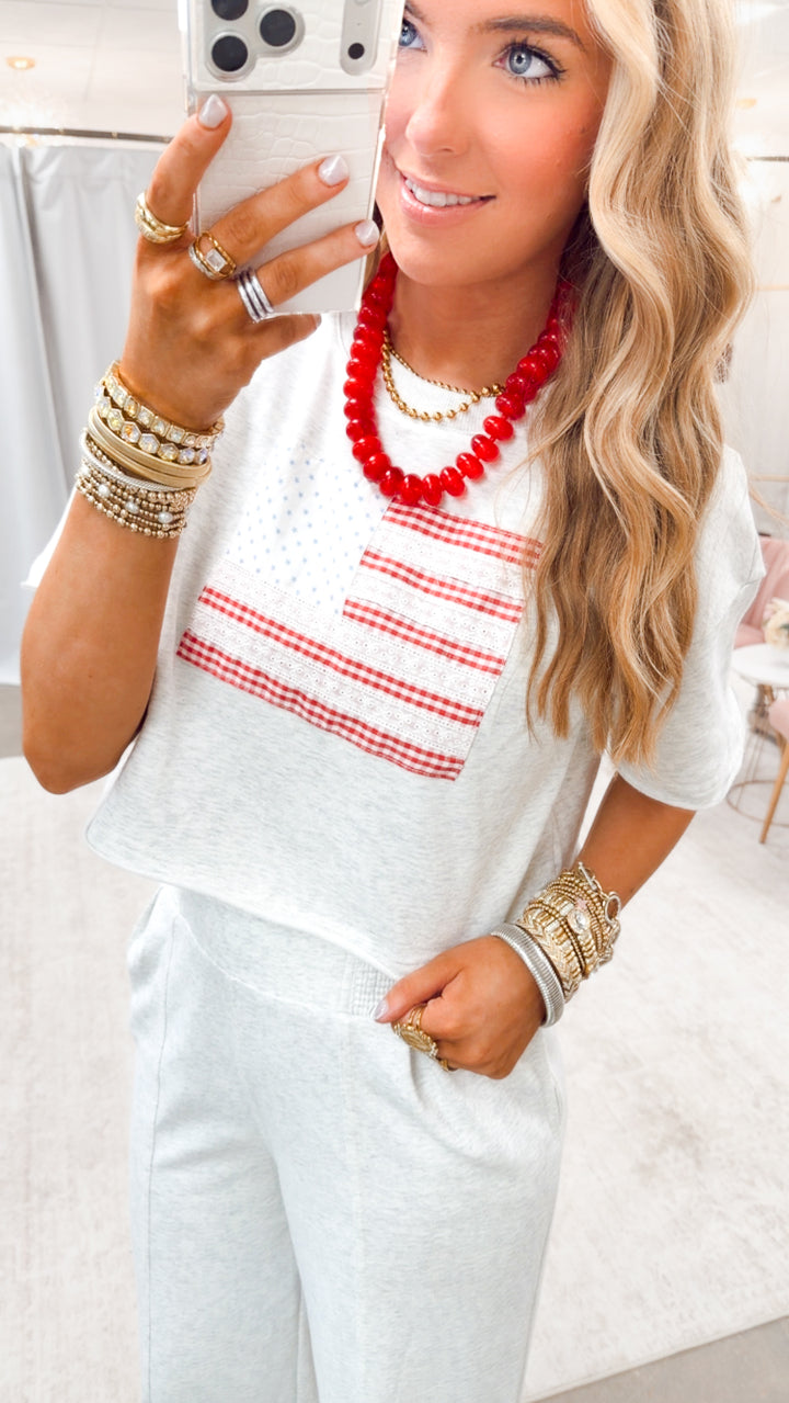 The Red, White & Cute Tee
