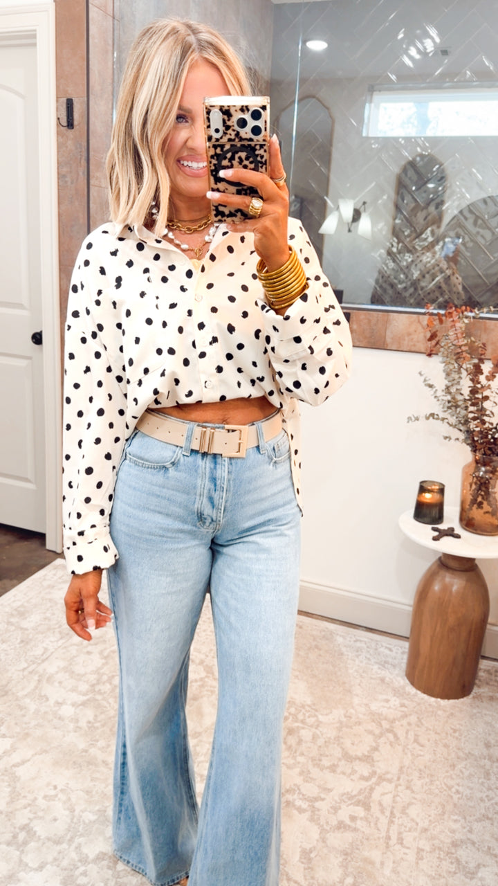Classic Polka Dot Blouse