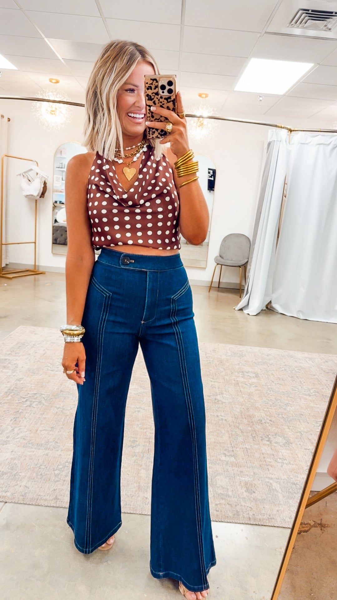 Katherine High Waisted Wide Leg Jean