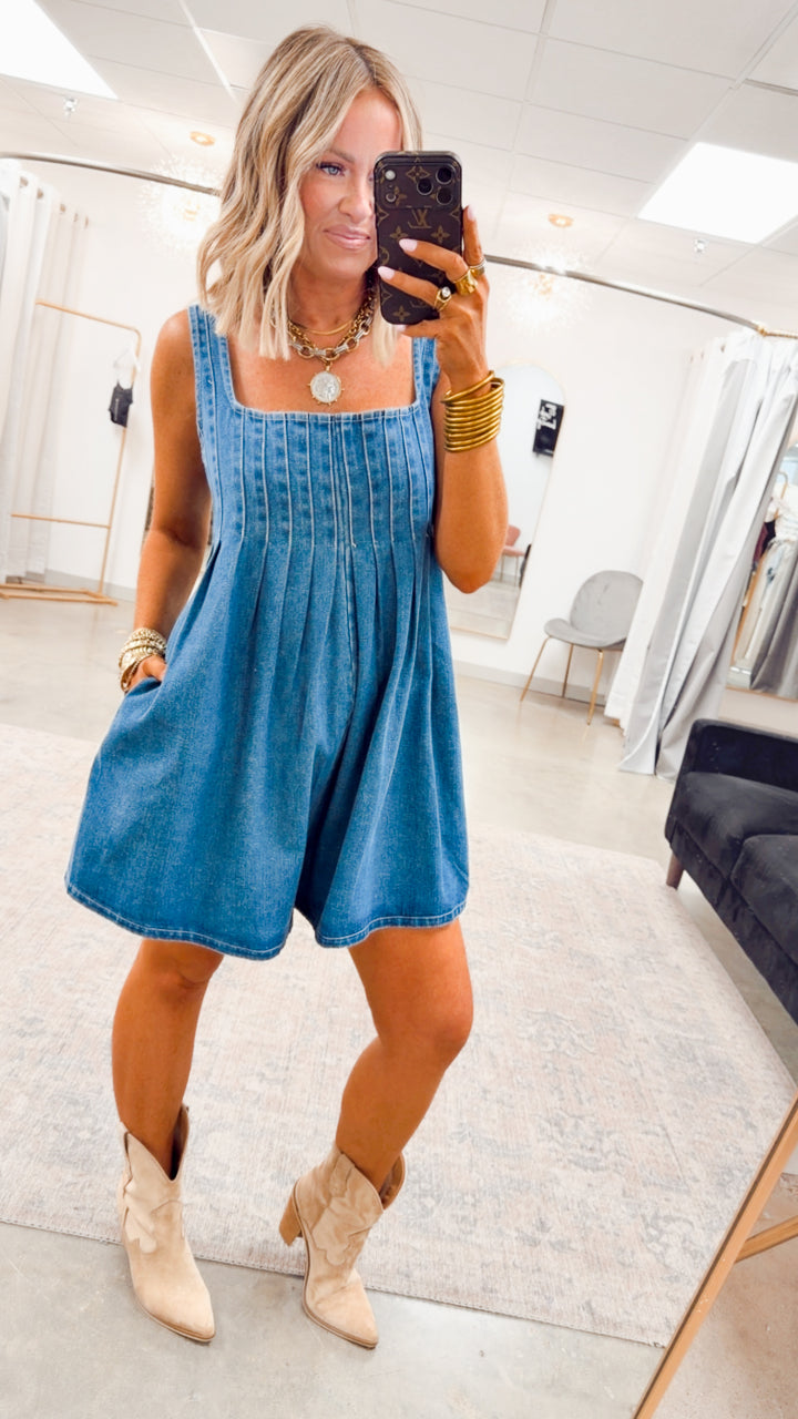 The Oakley Pintuck Romper