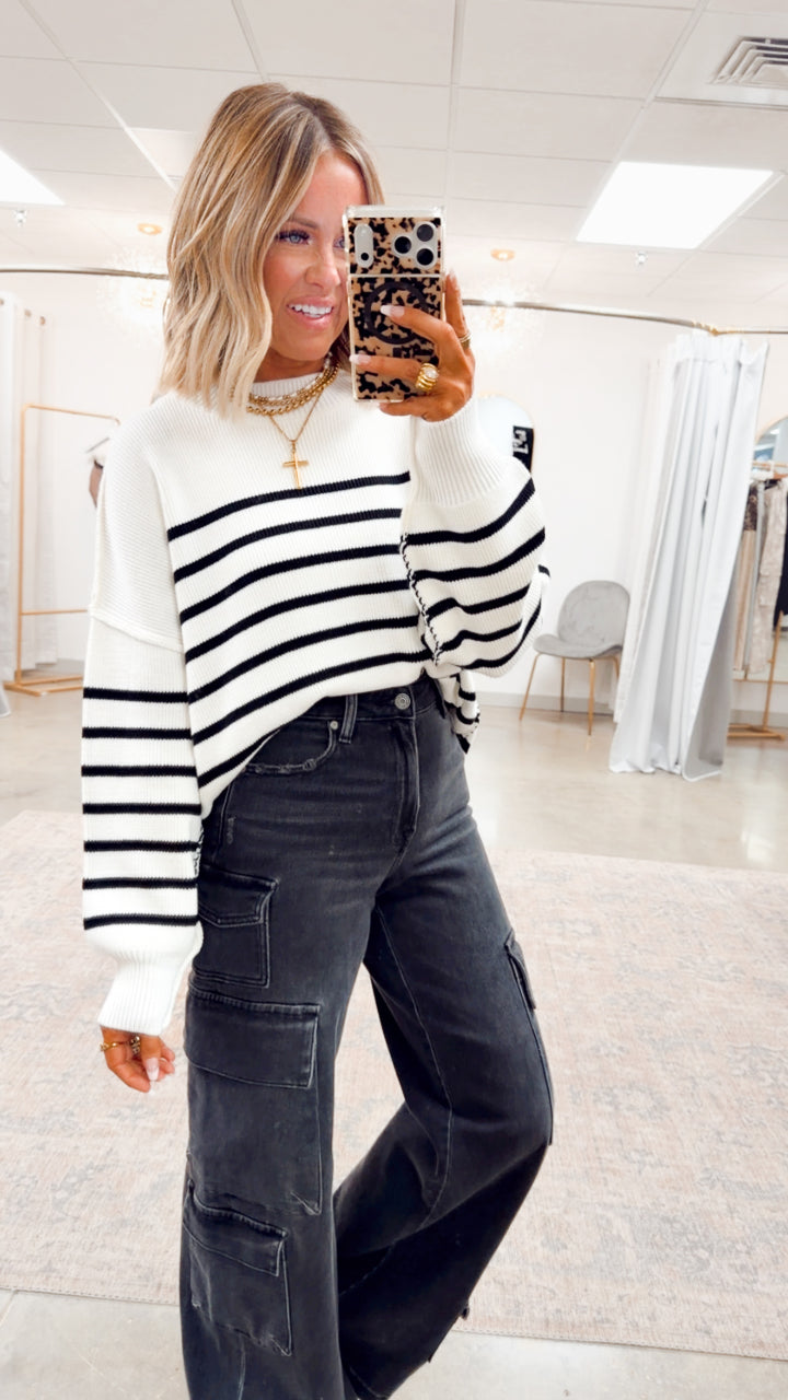 The Ivory Stripe Pullover