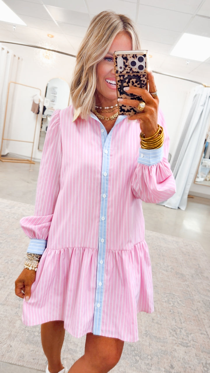Bayside Pinstripe Dress